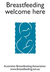 Breastfeeding welcome here sticker